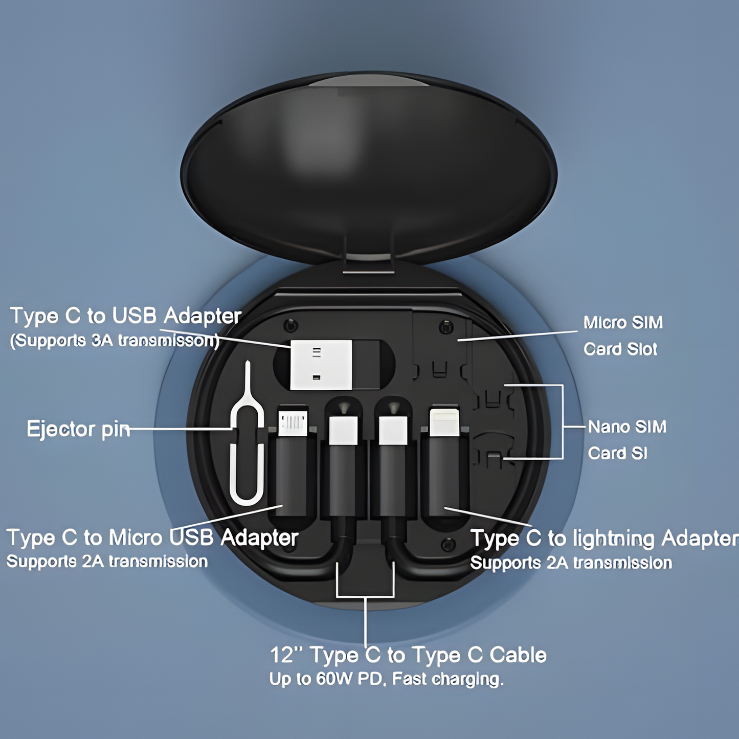 Multifunctional Fast Charging Cable Kit