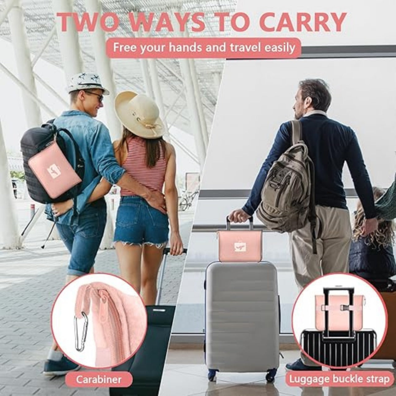Portable Travel Blanket multifunctional Soft Double-sided Flannel Blanket 2 in 1 Airplane Blanket with Soft Bag Pillowcase