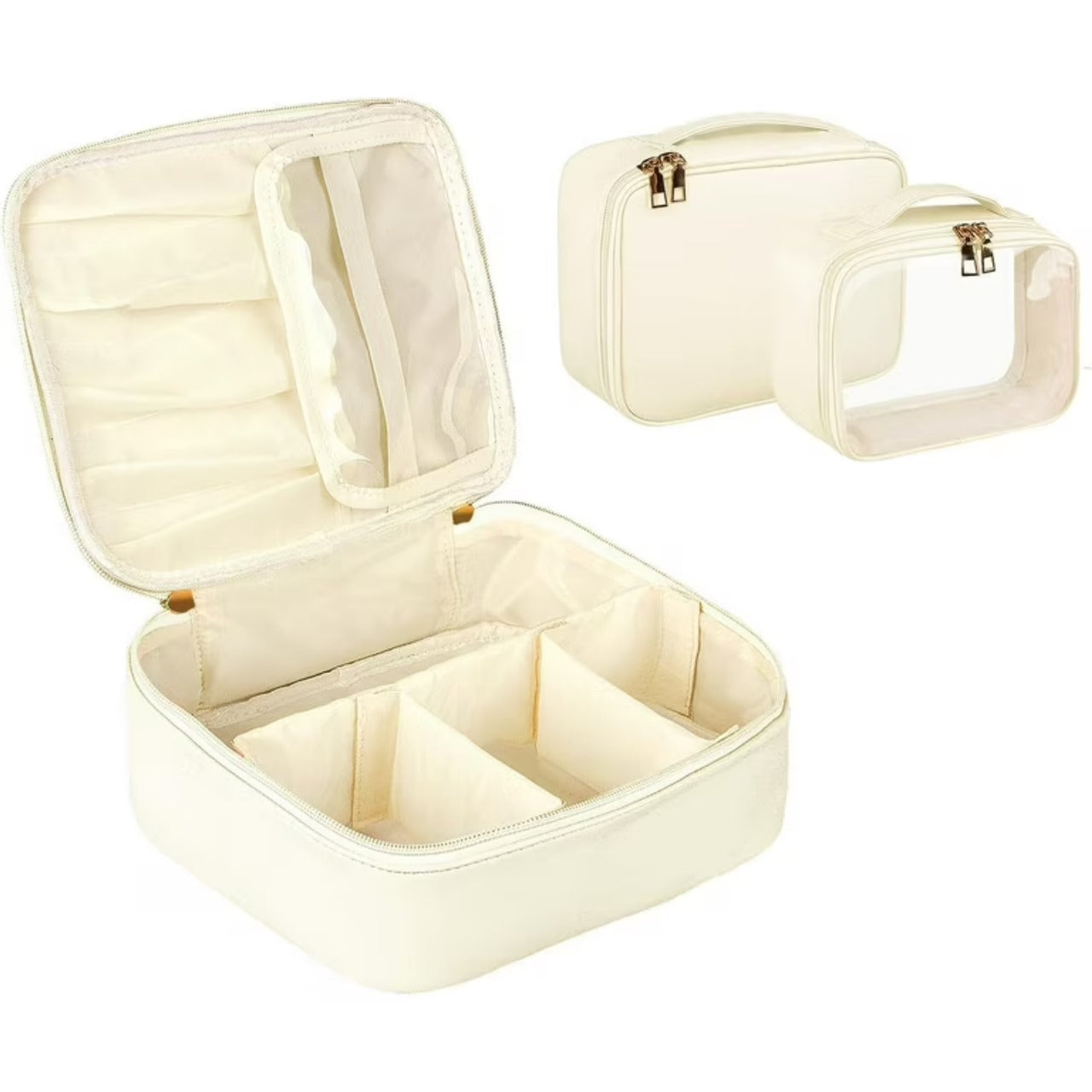 New Women's Cosmetic Bag Portable Storage Bag, Makeup Bag Travel Organizer Essentials Toiletry Bags