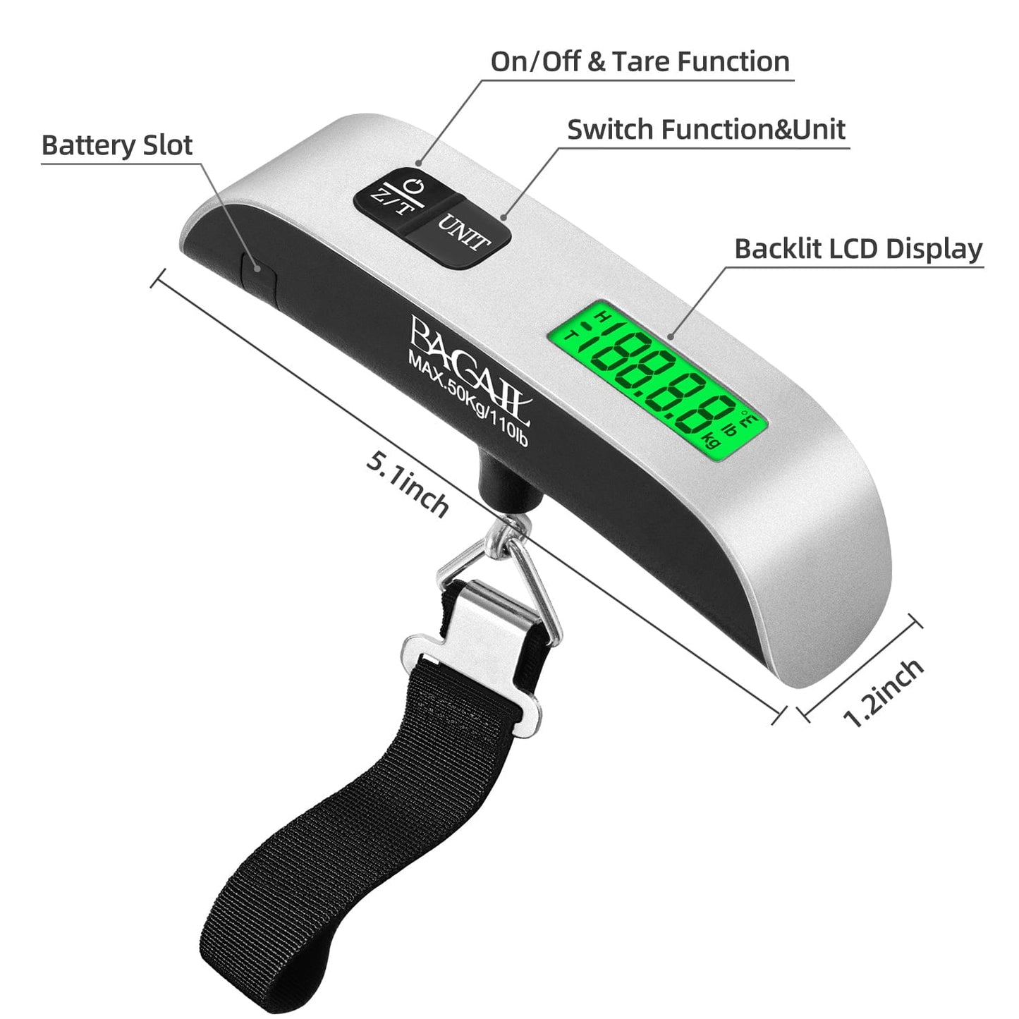 Portable Digital Luggage Scale
