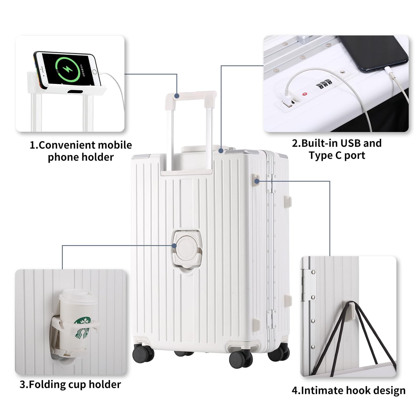 Aluminum Carry-On Luggage Suitcase