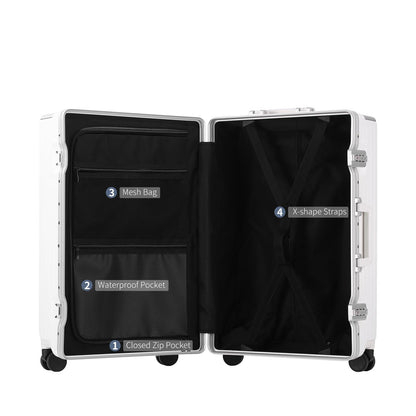 Aluminum Carry-On Luggage Suitcase