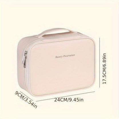 New Women's Cosmetic Bag Portable Storage Bag, Makeup Bag Travel Organizer Essentials Toiletry Bags